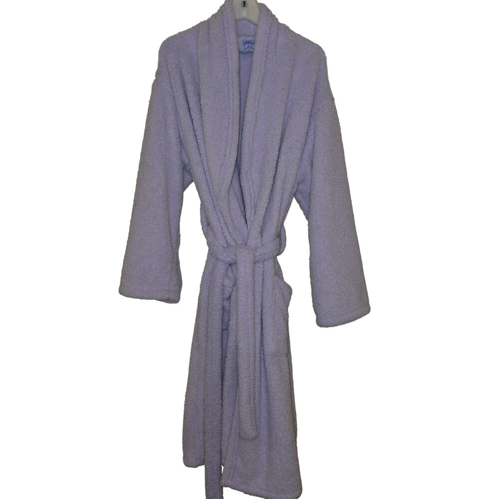 Sonoma Lavender Fleece Robe Womens One Size Soft Sleepwear Intimates